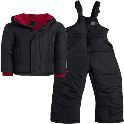  Boys 2-Piece Puffer Ski Jacket and Insulated Snowbib Snowsuit Set 