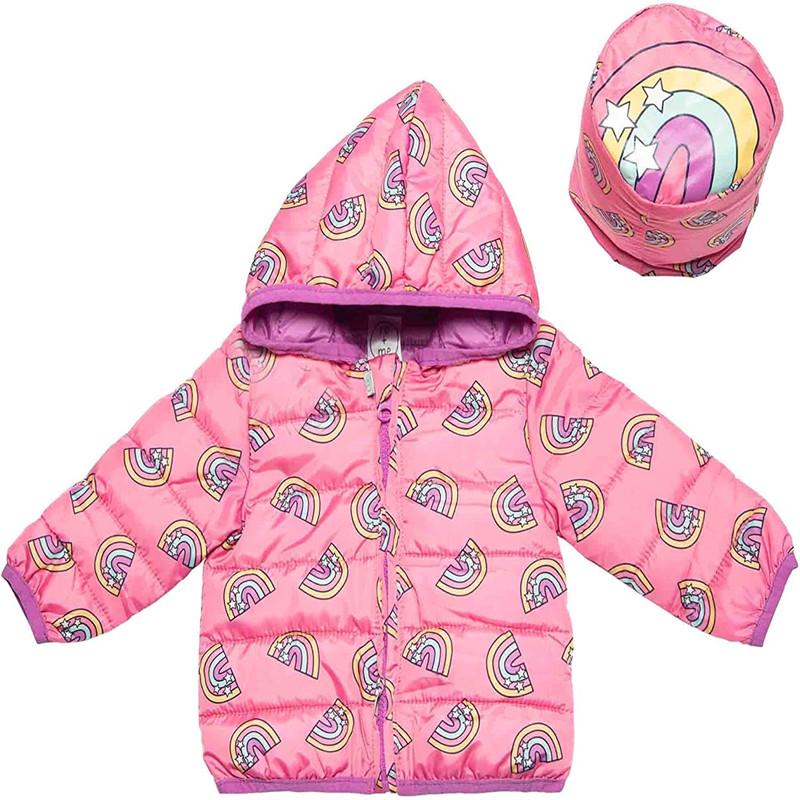  Baby Waterproof Insulated Puffer Jacket with Character Hood for Infants∕Toddlers 