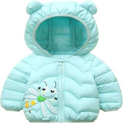  Newborn Baby Boy Girl Jacket Warm Thicken Clothes Cute Bear Cartoon Hooded Coat 