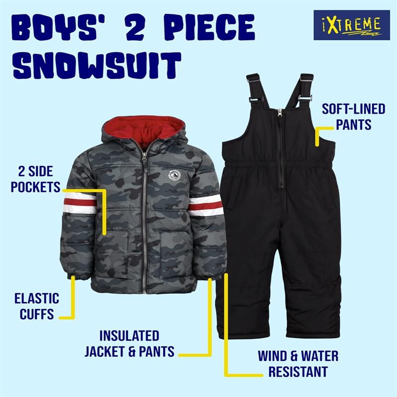 Ski Jacket and Snowbib Snowsuit