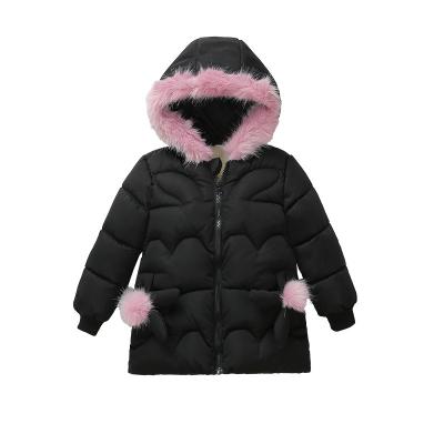 Girls Fur Hooded Jacket